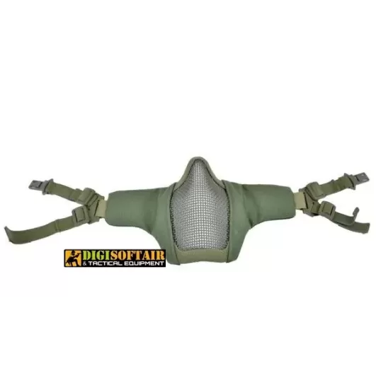 Half-face mask OLIVE adaptable to fast helmet MA45V